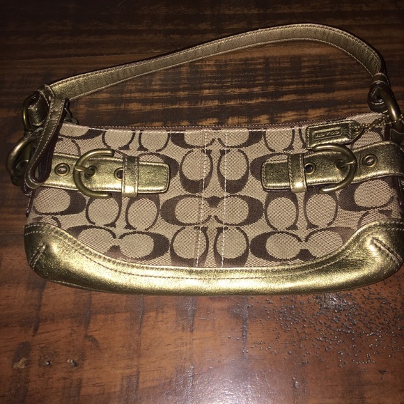Coach Handbags - Coach Signature Small Handbag/Wristlet